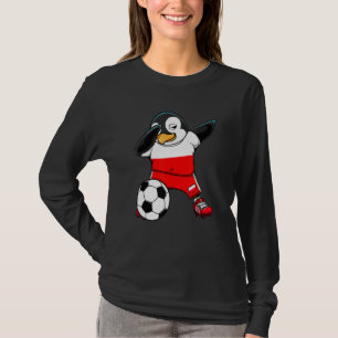 Dabbing Penguin Poland Soccer Fans Jersey Football T-Shirt