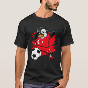Dabbing Penguin Turkey Soccer Fans Jersey Football T-Shirt