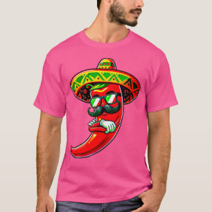 Dabbing Pepper Cinco De Mayo Mexican Pride Hot Jal T-Shirt