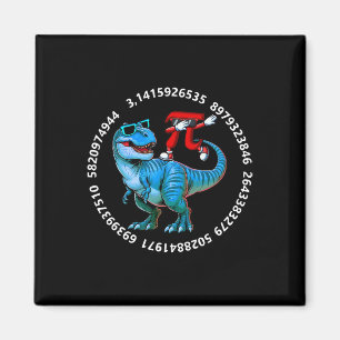 Dabbing Pi On T-rex Costume Pi Day Math Teacher St Magnet