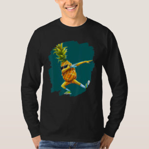 Dabbing Pineapple Aloha Sunglasses Beach Dance Haw T-Shirt