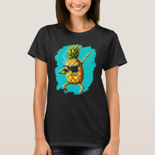 Dabbing Pineapple Aloha Sunglasses Beach Dance Haw T-Shirt