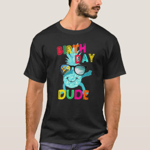 Dabbing Pineapple Birthday Dude Fun Cool Sunglasse T-Shirt