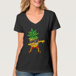Dabbing Pineapple Sunglasses Aloha Beaches Hawaii T-Shirt