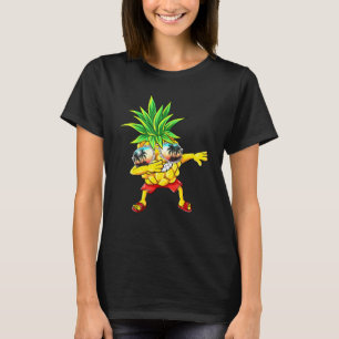 Dabbing Pineapple Sunglasses Aloha Beaches Hawaii T-Shirt