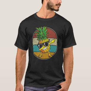 Dabbing Pineapple Sunglasses Aloha Beaches Hawaii  T-Shirt