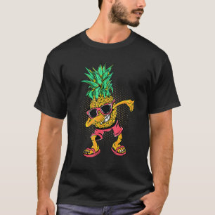 Dabbing Pineapple Sunglasses Aloha Beaches Hawaii T-Shirt