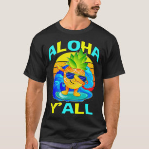 Dabbing Pineapple Surfer Aloha Beaches Summer 1 T-Shirt