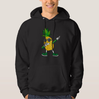 Dabbing Pineapple Wearing Sunglasses Pineapple Dab Hoodie