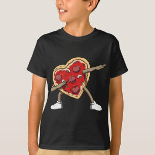 Dabbing Pizza Dab Pizza Heart Valentine's Day Pizz T-Shirt