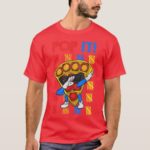 Dabbing Pizza Fidget Toy Lover 100 Days of School  T-Shirt