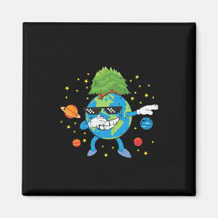 Dabbing Planet Earth Day Funny Environmental Natur Magnet