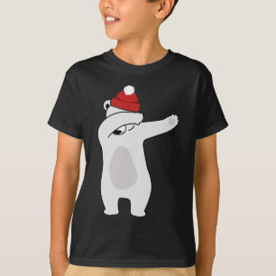 Dabbing Polar Bear Christmas Holiday Season Winter T-Shirt