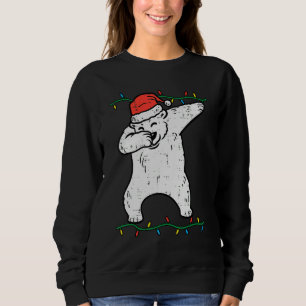 Dabbing Polar Bear Dab Xmas Christmas Boys Kids Gi Sweatshirt