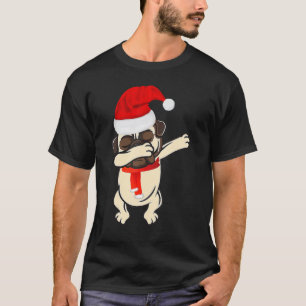 Dabbing Pug Christmas Pugmas Xmas For Kids Boys T-Shirt