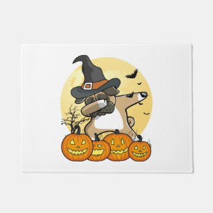 Dabbing Pug Halloween Doormat