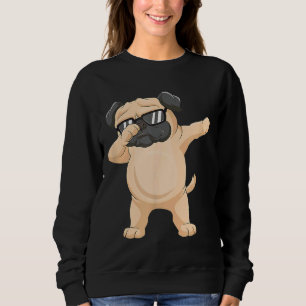 Dabbing Pug Pug Sunglasses Dab Dance Classic T-Shi Sweatshirt