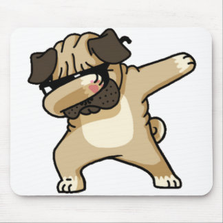 Dabbing Pug Puppy Mouse Pad