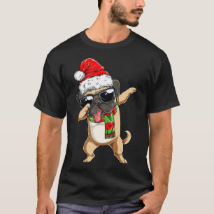 Dabbing Pug Santa Christmas Gift Kids Boys Girls P T-Shirt