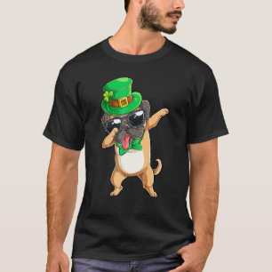 Dabbing Pug St Patricks Day Boys Kids Leprechaun D T-Shirt
