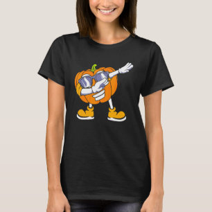 Dabbing Pumpkin Head Halloween T-Shirt