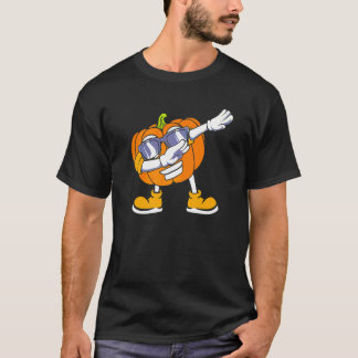 Dabbing Pumpkin Head   Halloween T-Shirt