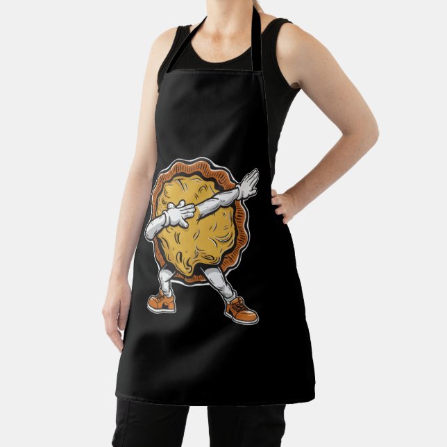 Dabbing Pumpkin Pie Thanksgiving Day  Apron (Insitu)
