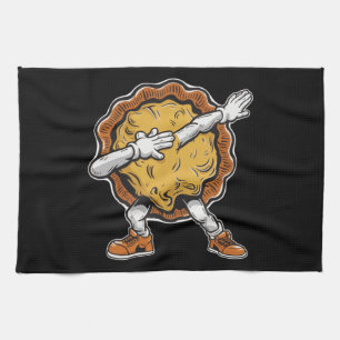 Dabbing Pumpkin Pie Thanksgiving Day  Tea Towel