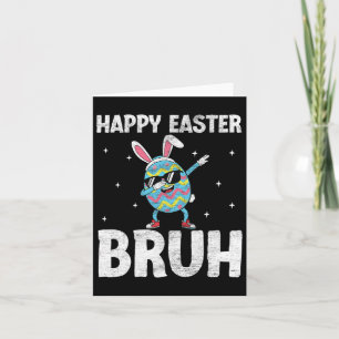 Dabbing Rabbit Easter Day Eggs Dab Boys Girls Kid  Card