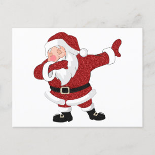 Dabbing Red Santa Claus Fun Holiday XMAS Humour