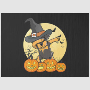 dabbing rottweiler dab dance funny dog halloween tissue paper
