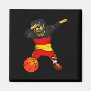 Dabbing Rottweiler Germany Jersey German Sketll Lo Magnet
