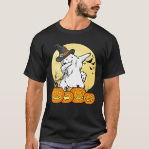 Dabbing Samoyed Dab Dance Funny Dog Halloween Gift T-Shirt