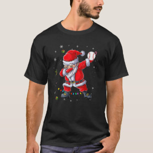 Dabbing Santa Baseball for Boys Girls Christmas T-Shirt