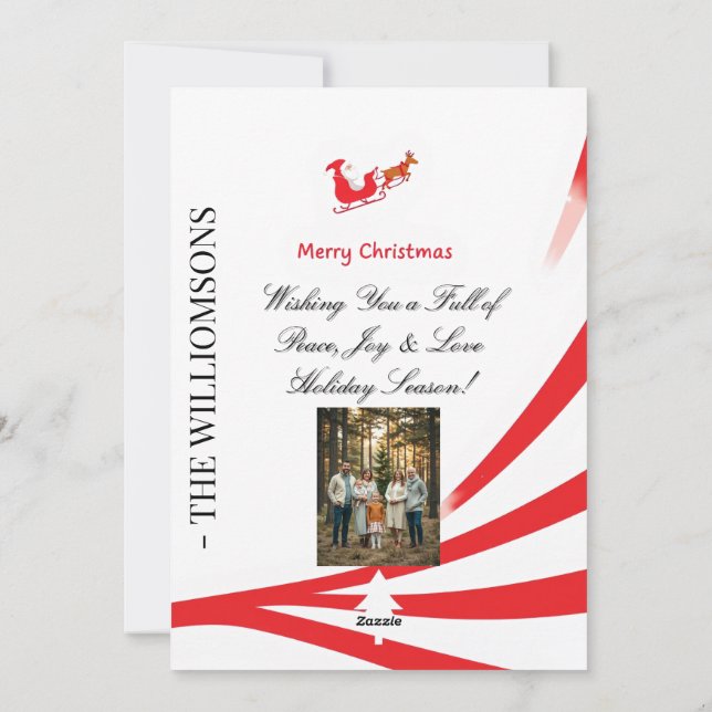 Dabbing Santa Christmas Card (Back)