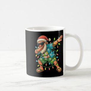 Dabbing Santa Christmas In July 2025 Hawaiian Xmas Coffee Mug