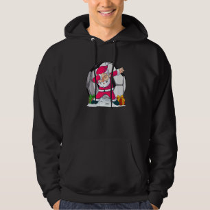 Dabbing Santa Christmas Soccer Santa Boys Dab Xmas Hoodie