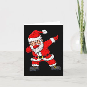 Dabbing Santa Claus Christmas Boys Girls Kids Dab Card