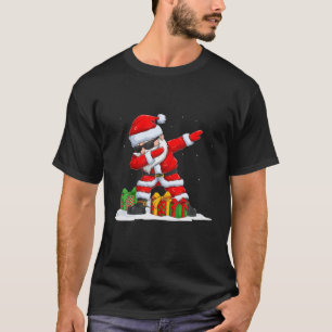 Dabbing Santa Claus Christmas Boys Men Funny Xmas T-Shirt
