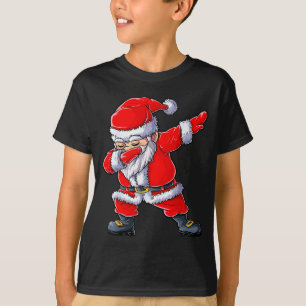 Dabbing Santa Claus Christmas Boys Men Funny Xmas  T-Shirt