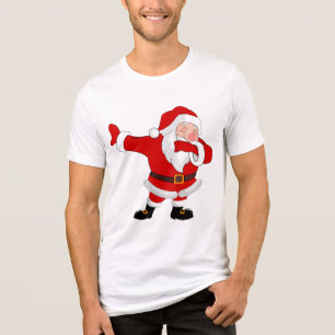 Dabbing Santa Claus Christmas Holiday Dab Tri-Blend Shirt
