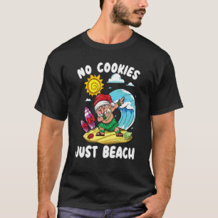 Dabbing Santa Claus Christmas In July Xmas Beach V T-Shirt