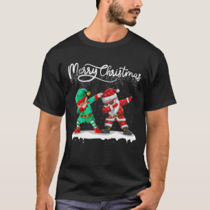 Dabbing Santa Claus Elf Friends Christmas Xmas Dab T-Shirt
