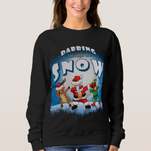 Dabbing Santa Claus Elf Reindeer Christmas Squad P Sweatshirt