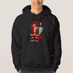 Dabbing Santa Claus Holiday Xmas Christmas Vintage Hoodie