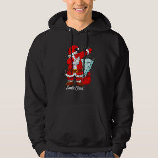 Dabbing Santa Claus Holiday Xmas Christmas Vintage Hoodie