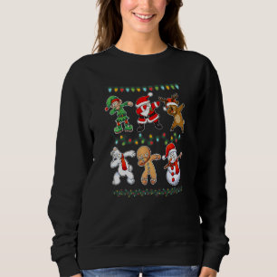 Dabbing Santa Elf Friends Christmas Boys Men Xmas Sweatshirt