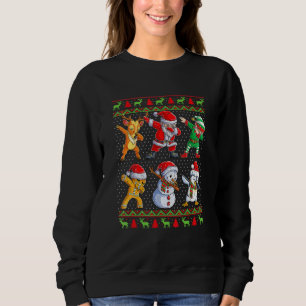 Dabbing Santa Elf Friends Christmas Holiday Boys G Sweatshirt