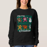 Dabbing Santa Elf Friends Christmas Kids Boys Men  Sweatshirt<br><div class="desc">Dabbing Santa Elf Friends Christmas Kids Boys Men Xmas</div>