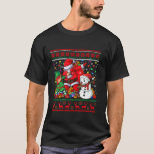Dabbing Santa Elf Snowman Christmas Family Kids To T-Shirt